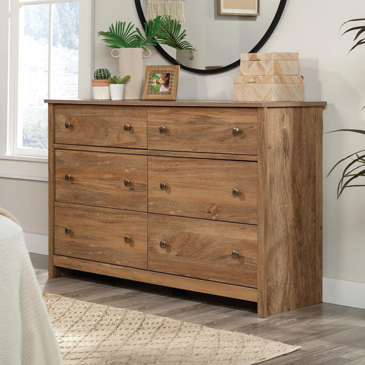 Sindoori Mango Six Drawer Dresser With Deep Drawers