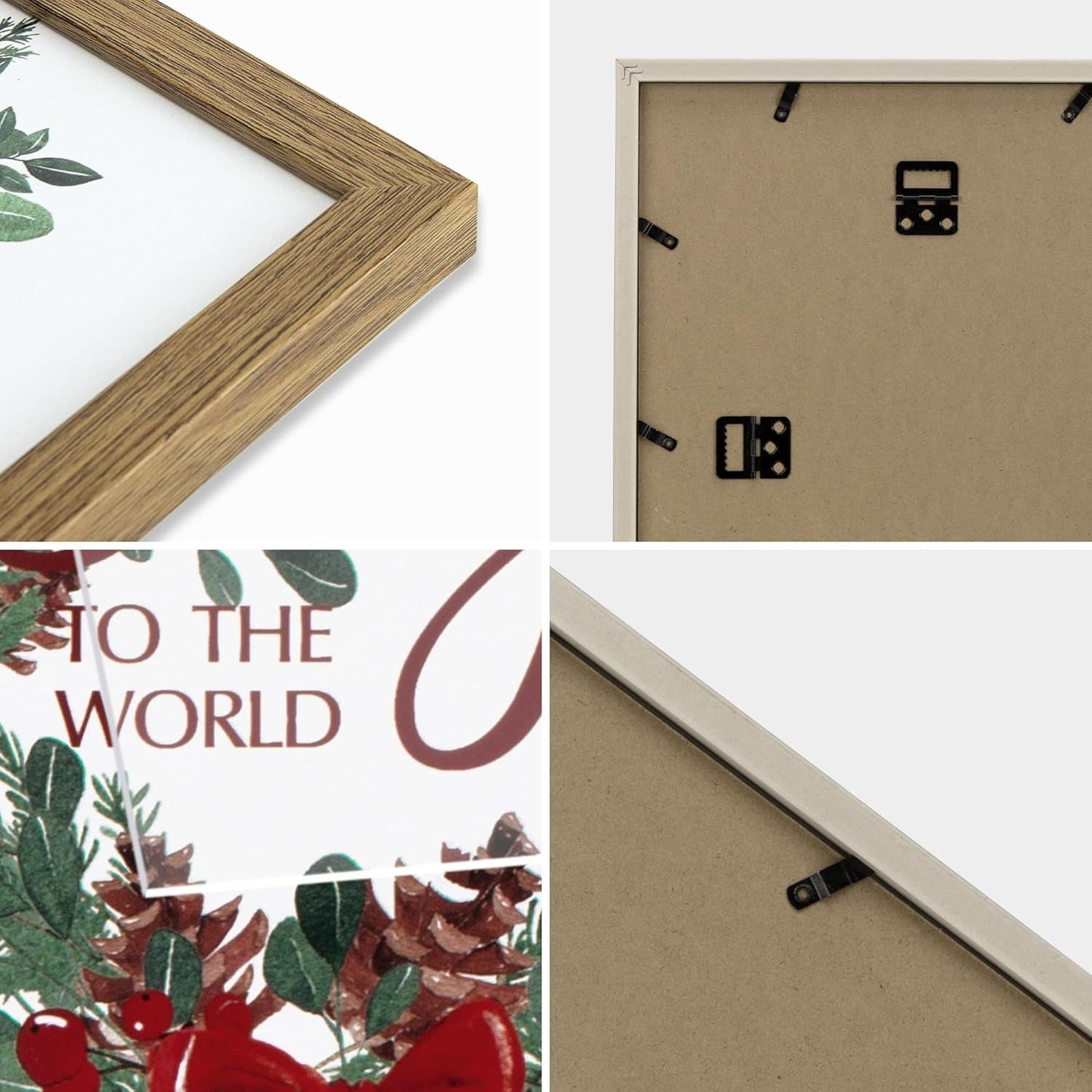 Framed Christmas Forest Wall Art Set 5 Piece Holiday Decor