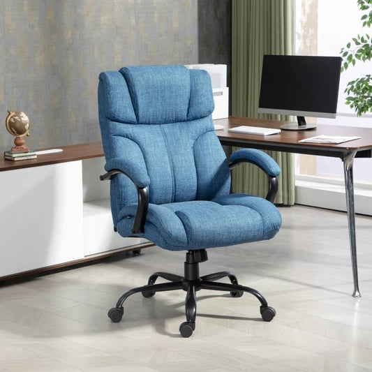Denim Blue Big/Tall Adjustable Height Office Chair - 500 lbs. Weight Capacity