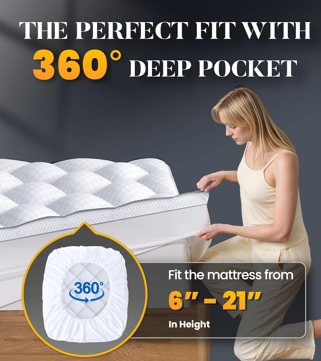Ultra-Fluffy Queen Memory Foam Topper for Optimal Comfort