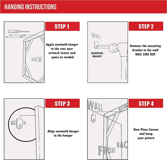 Red Barn Christmas Canvas Wall Art Winter Farm Decor