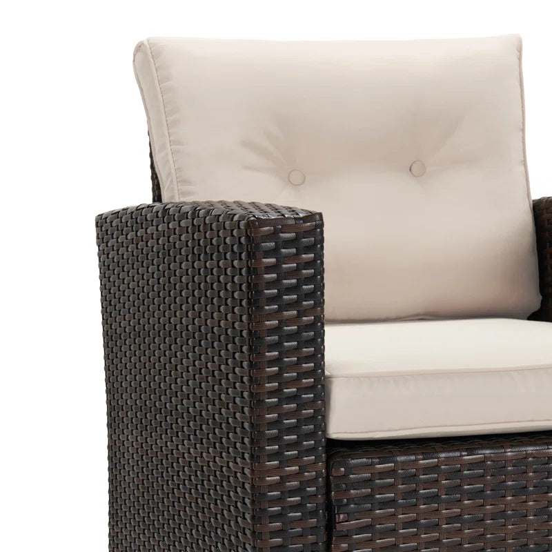Rattan 7 Person Outdoor Seating Group With Cushions