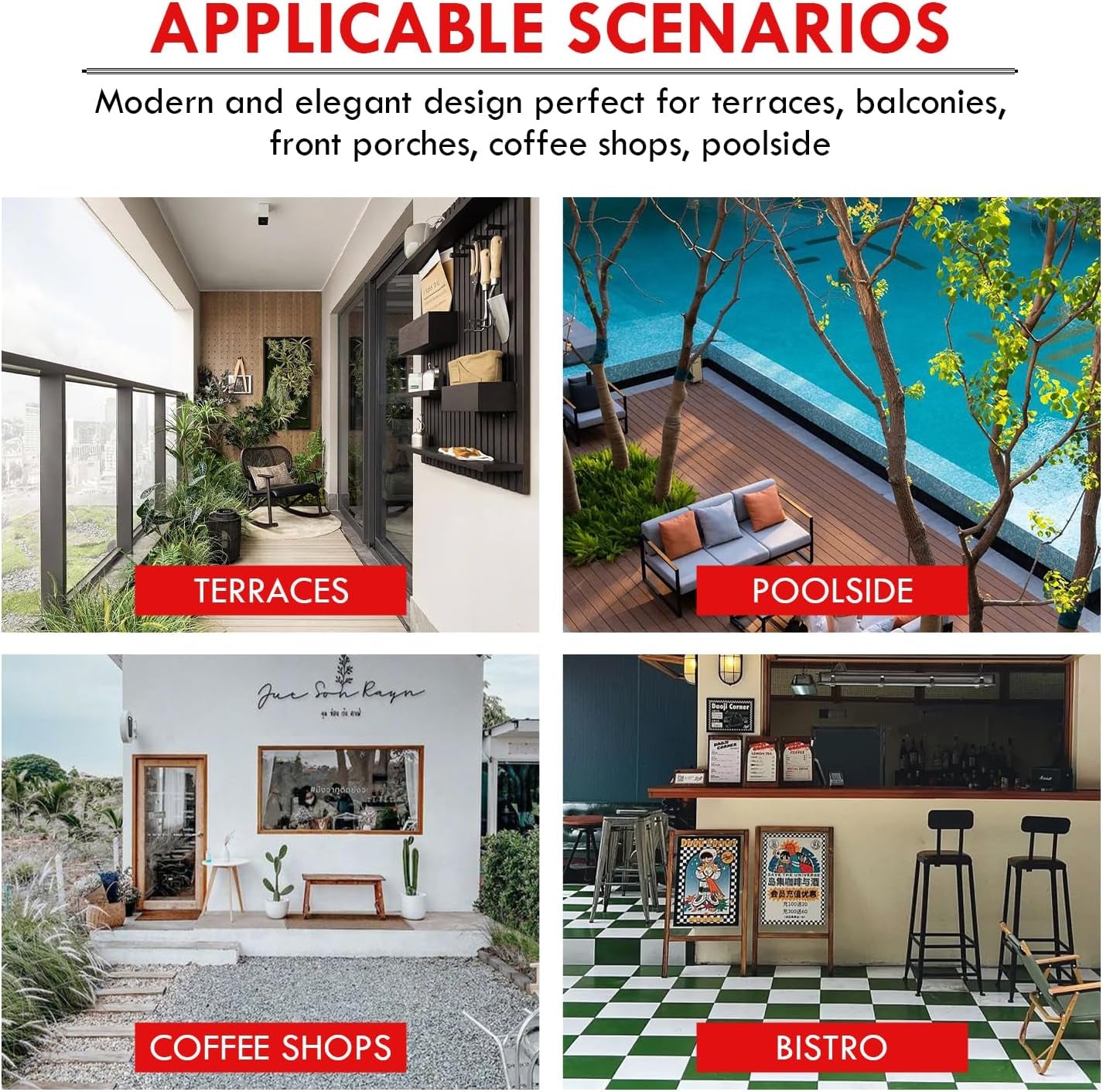 Acapulco 3 Piece Patio Bistro Set With Glass Top Table Black