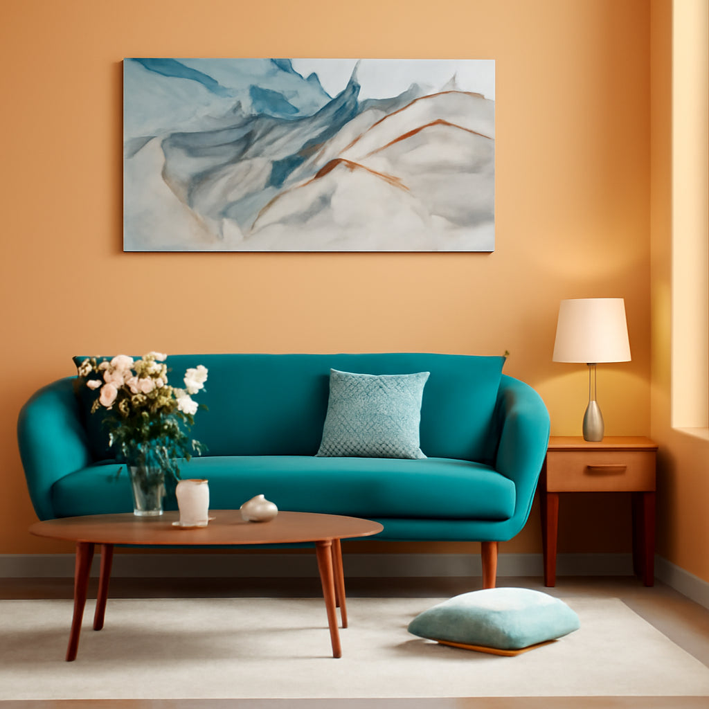 Framed Large 28x56 Inch Abstract Wall Art Giclee Print