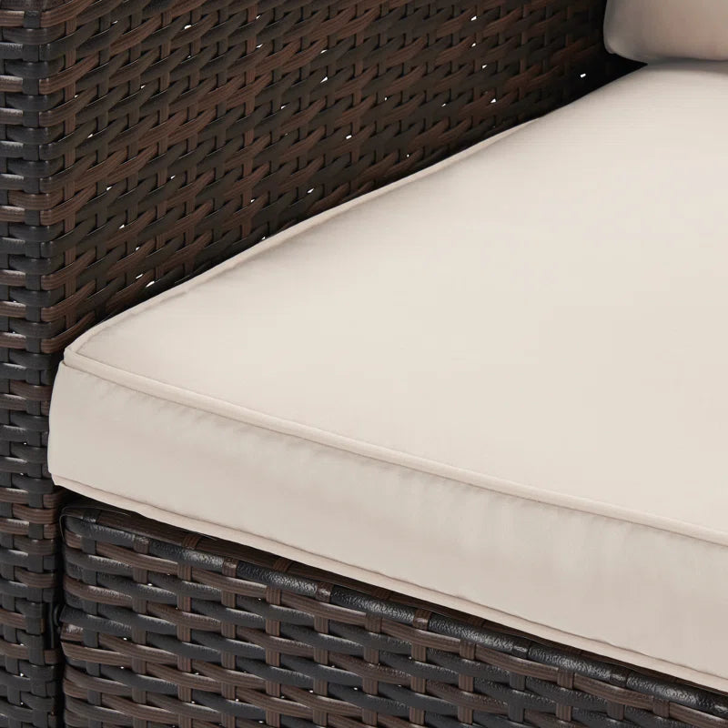 Rattan 7 Person Outdoor Seating Group With Cushions