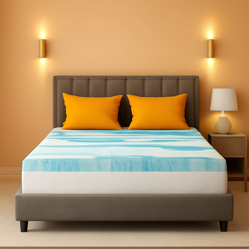 Cooling Gel Memory Foam Mattress Topper for Comfort