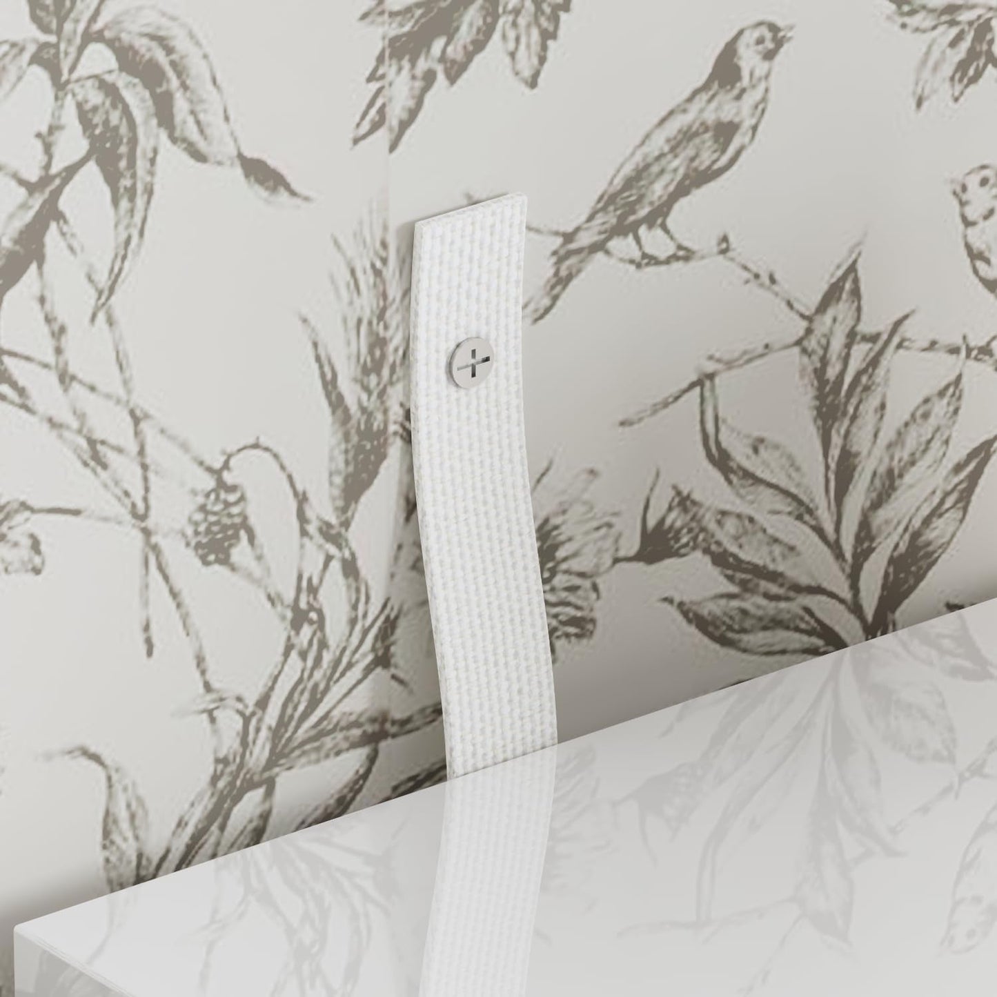 White LED Light Drawer Dresser With Eight Drawers 63 Inch