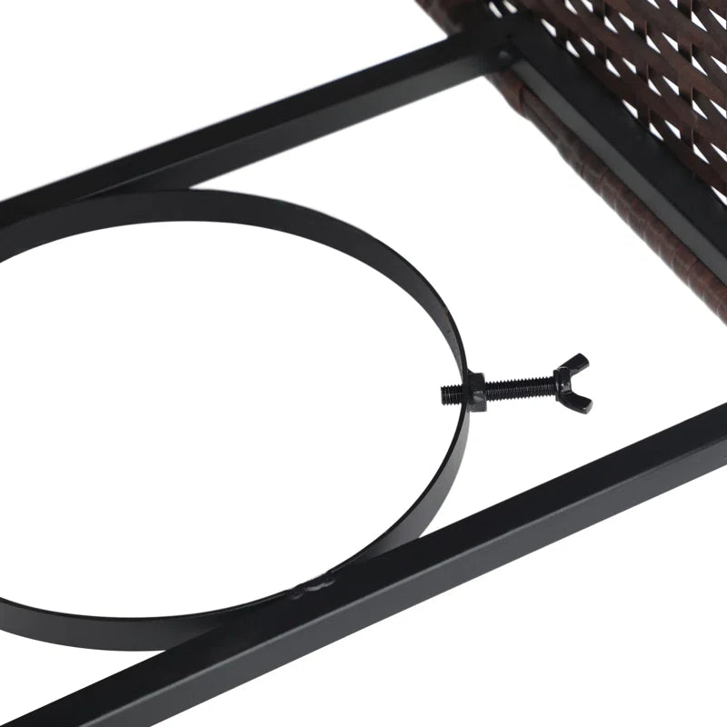 Caydin 5 Person Modular Patio Conversation Set Fire Pit