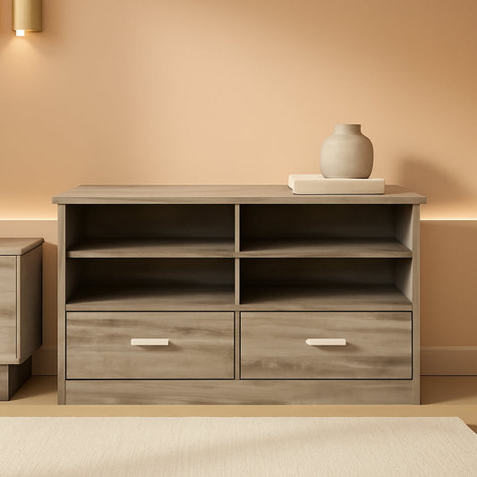 French Oak TV Stand With Drawers For Living Room Space