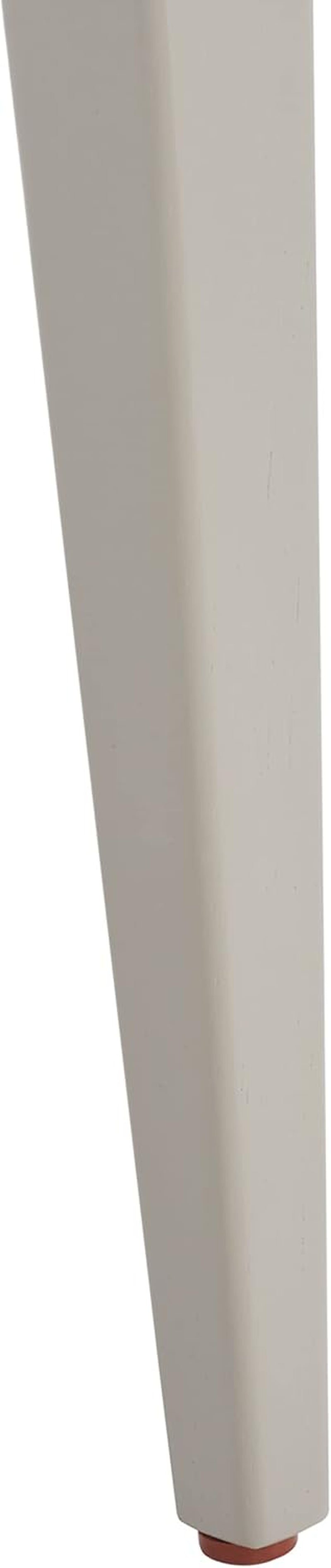 Coastal Grey Cane Seat Cushion Dining Chair For Kitchen