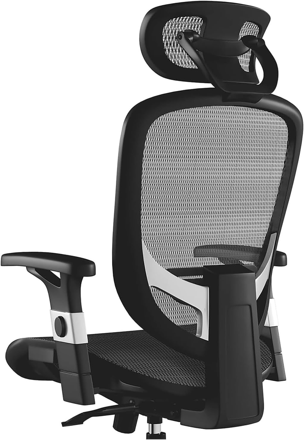 Hyken Ergonomic Mesh Swivel Task Chair Adjustable Black Office Chair