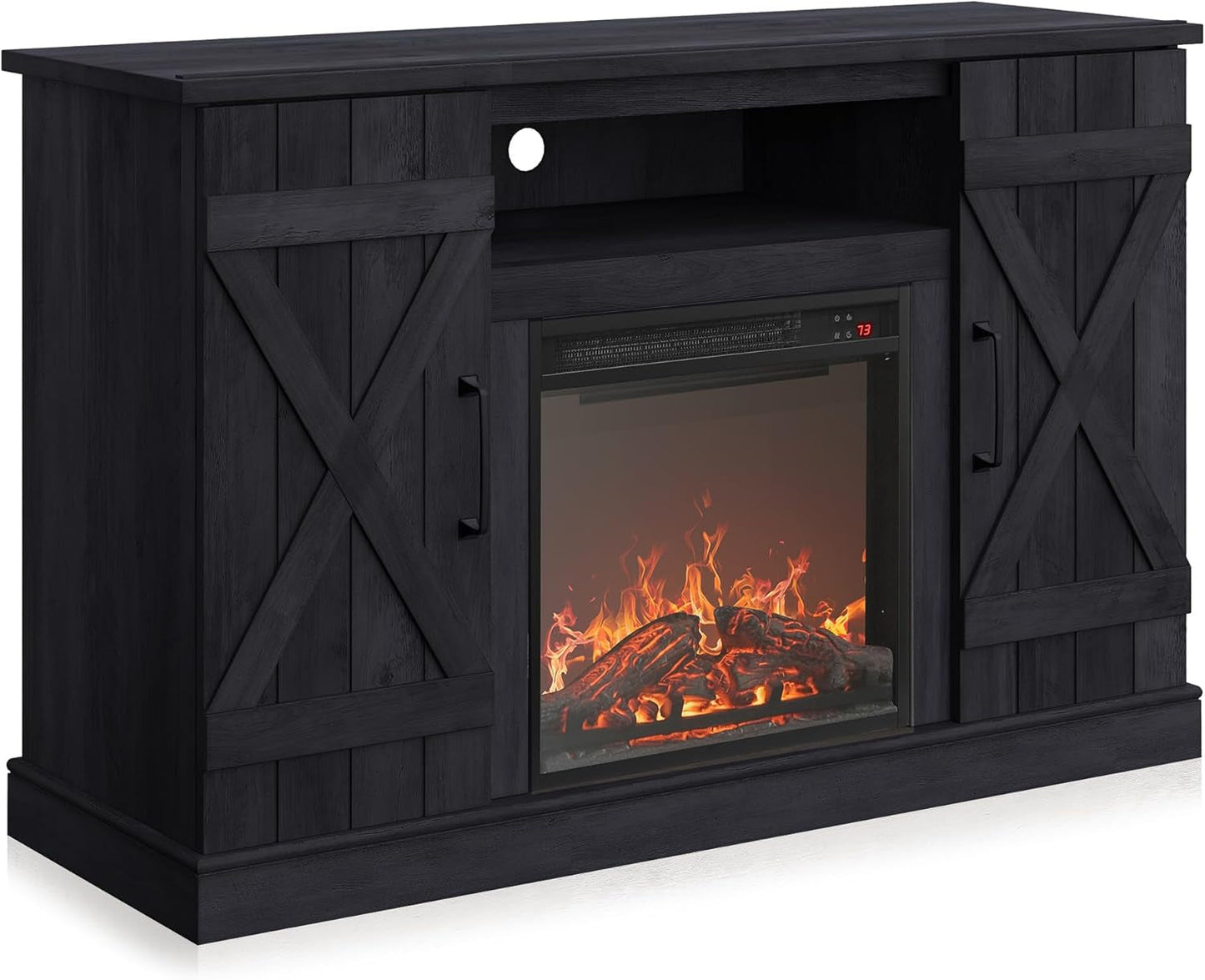 47 Inch Rustic Grey Fireplace TV Stand For 50 Inch TV