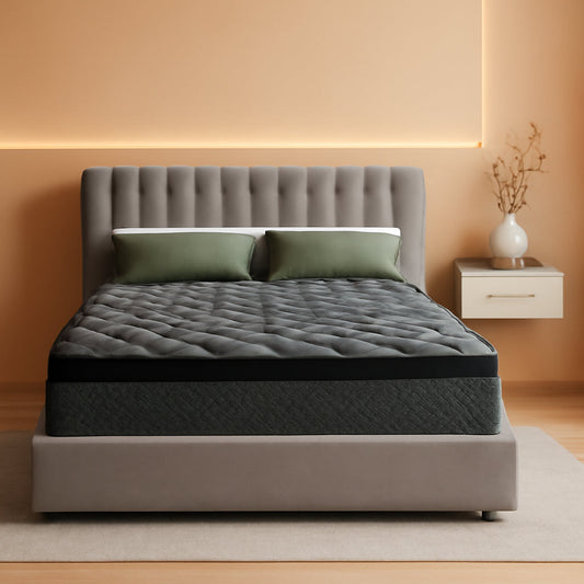 Queen 12 Inch Hybrid Memory Foam Mattress Certipur US