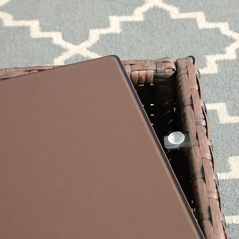 Caydin 5 Person Modular Patio Conversation Set Fire Pit