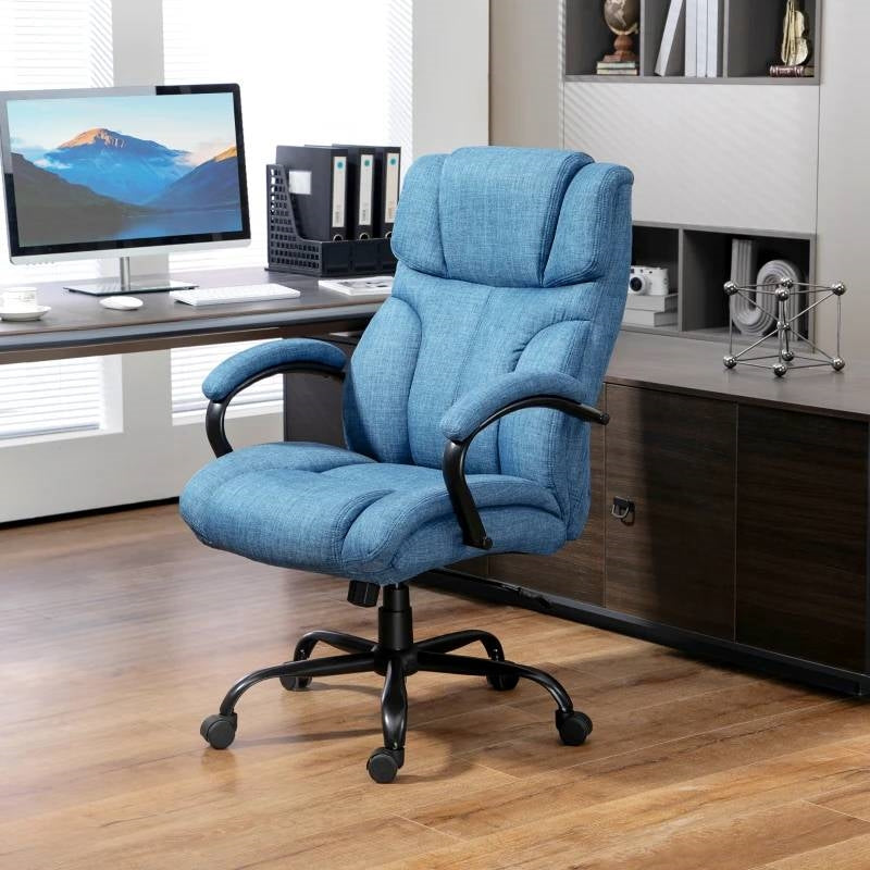Denim Blue Big/Tall Adjustable Height Office Chair - 500 lbs. Weight Capacity