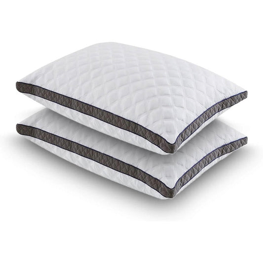 Set of 2 Standard Shredded Memory Foam Polyester Pillow with Removeable Cover