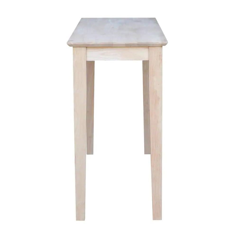 Unfinished Solid Wood 4-ft. Farmhouse Console Sofa Table