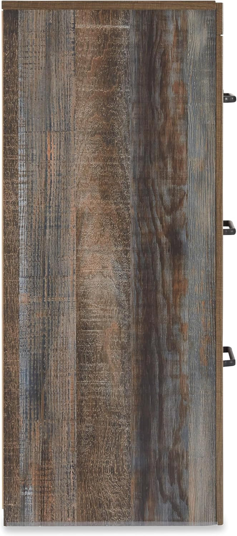 Rusticated Six Drawer Dresser Weathered Brown Bedroom