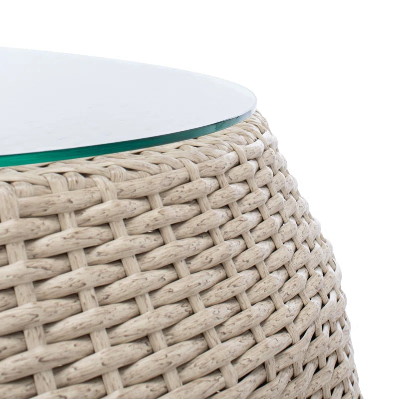 Wicker Six Person Patio Conversation Set With Cushions