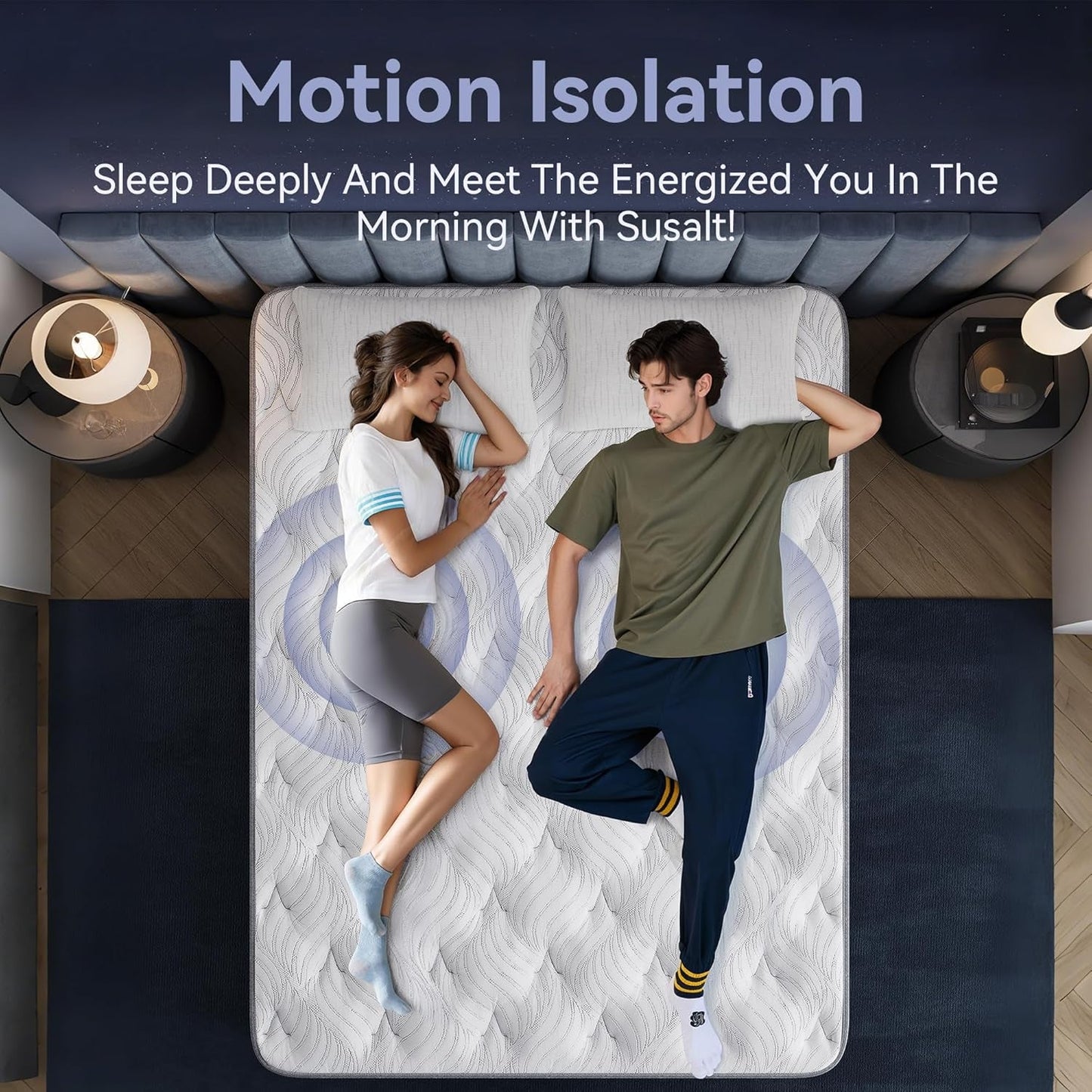 Queen Size Hybrid Mattress Memory Foam EdgeSupport