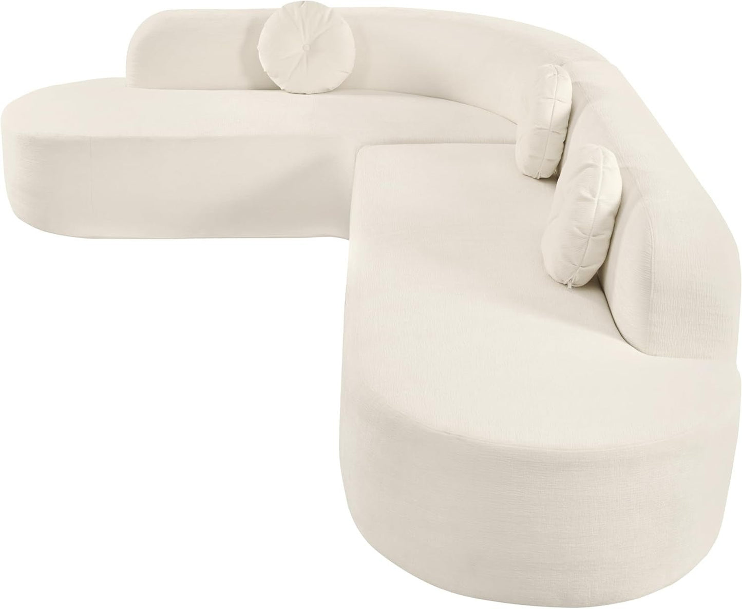 Extra Large Sectional Sofa with Elegant Curved Design