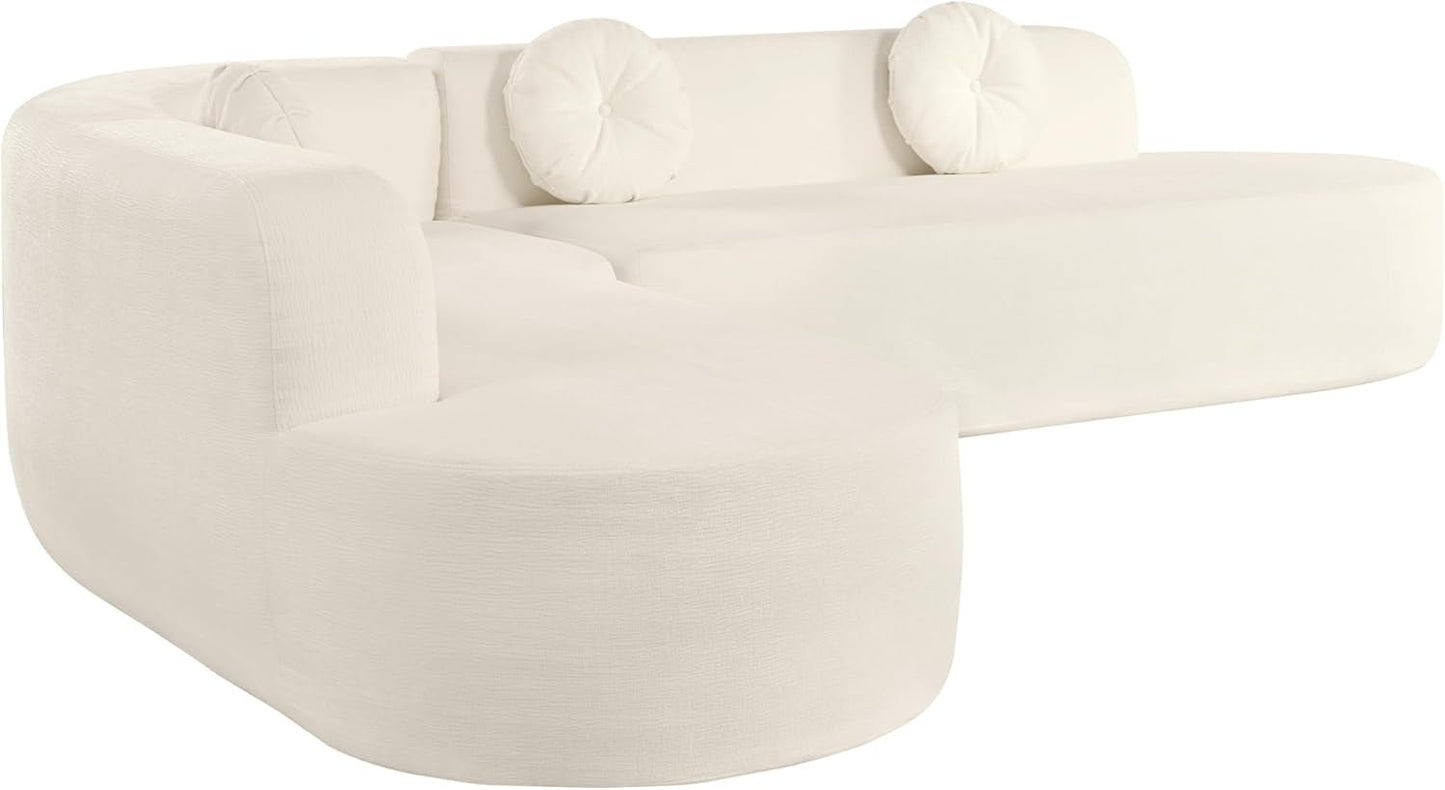 Extra Large Sectional Sofa with Elegant Curved Design