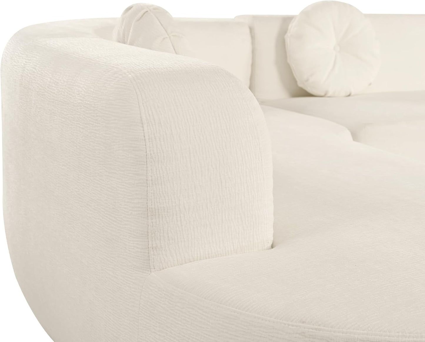 Extra Large Sectional Sofa with Elegant Curved Design