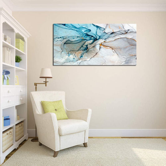 Framed Large 28x56 Inch Abstract Wall Art Giclee Print